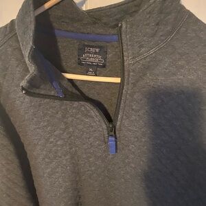 J. Crew Men's Charcoal Zip-Up Sweater